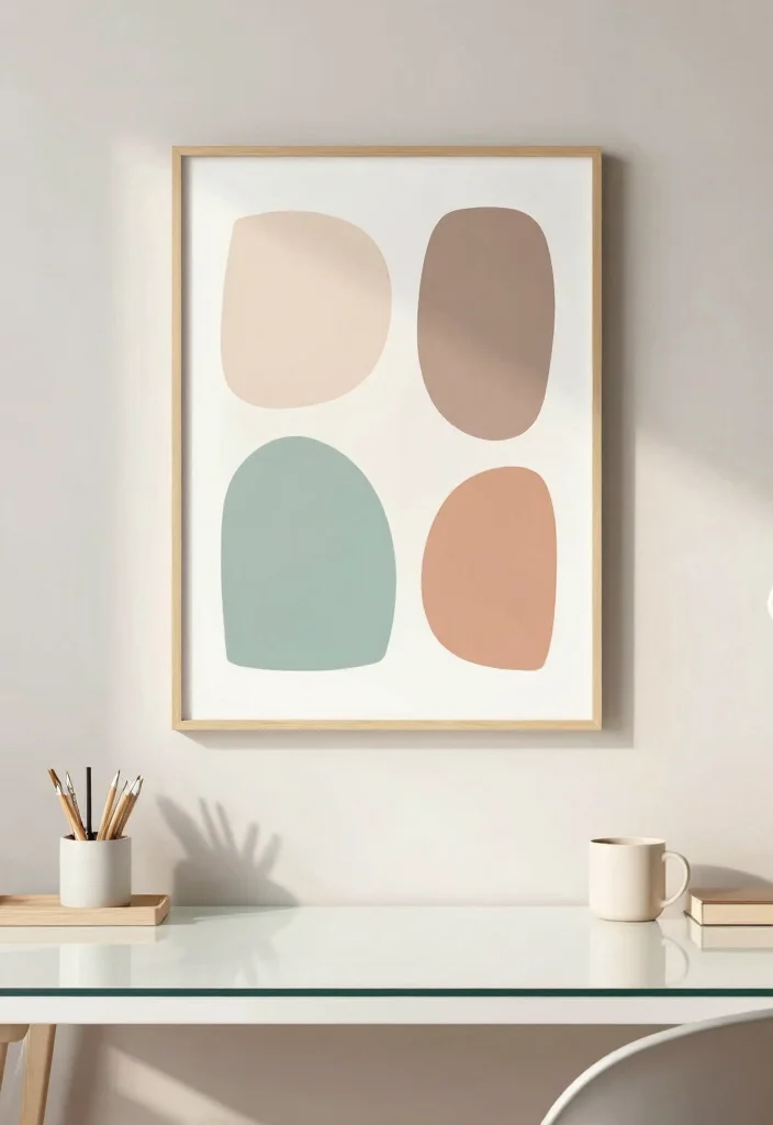 10 Aesthetic Desk Decor Ideas for Soft Focus and Inspiration 3. Inspiring Wall Art 0
