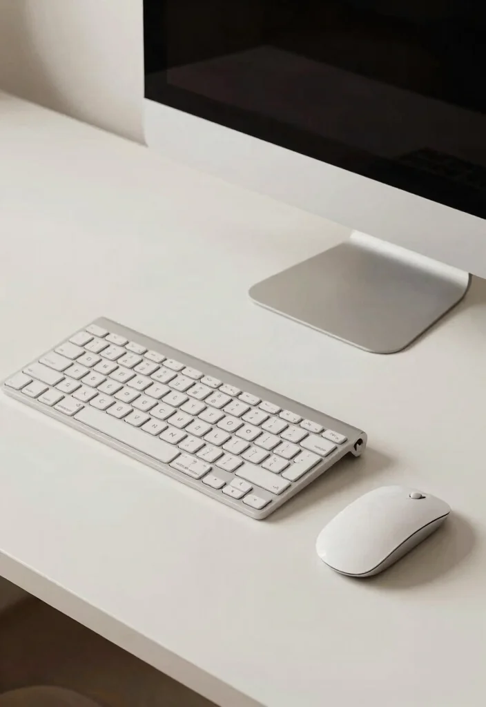 10 Aesthetic Desk Decor Ideas for Soft Focus and Inspiration 8. Minimalist Desktop Technology 0
