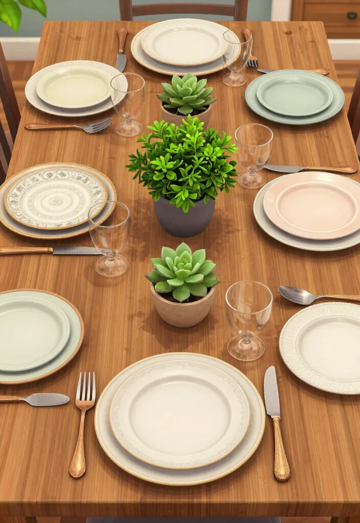 10 Bloxburg Dining Room Ideas for Cozy Creative Builds 6. Unique Table Settings 0