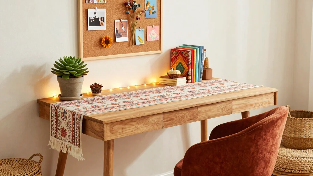 10 Cute Desk Ideas with Warm Colors and Personal Touches