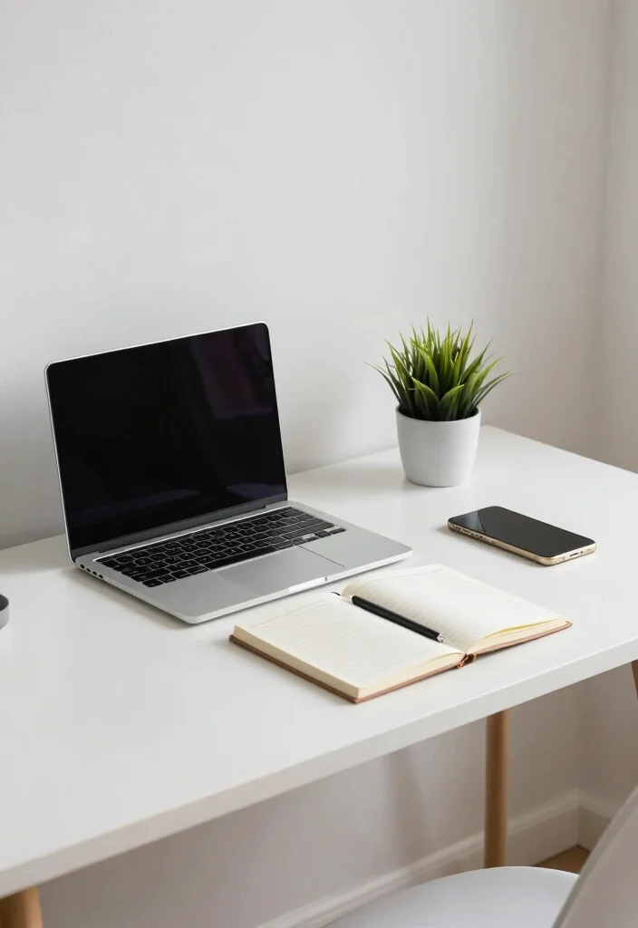 10 Desk Decor Ideas for Cozy Aesthetic Work Corners 10. Maintain a Clutter Free Space 0