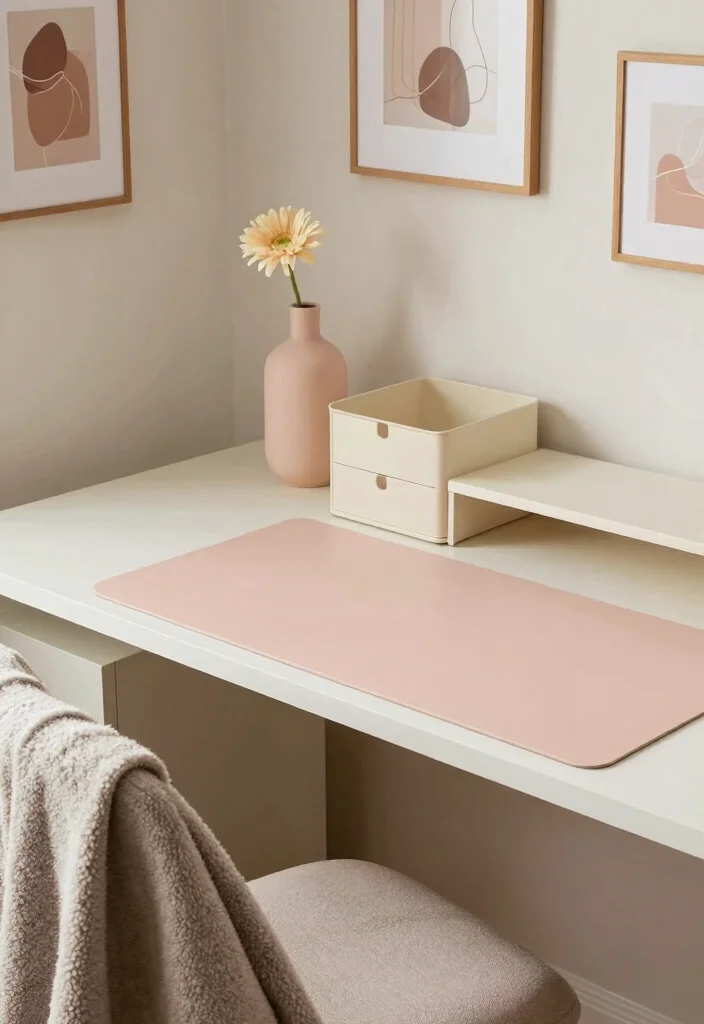10 Desk Decor Ideas for Cozy Aesthetic Work Corners 2. Create a Cozy Color Palette 0