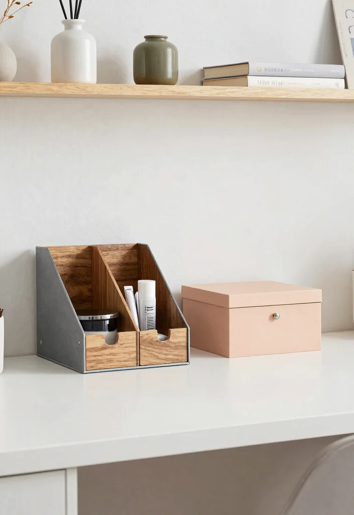 10 Desk Decor Ideas for Cozy Aesthetic Work Corners 4. Incorporate Functional Decor 0