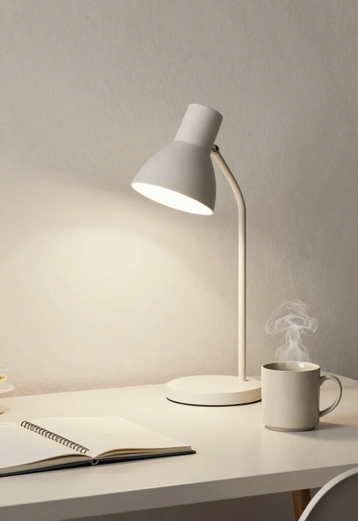 10 Desk Lighting Ideas for Warm Evenings and Late Work 8. Minimalist Desk Lamps 0