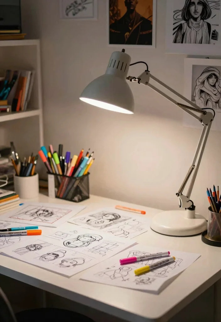 10 Desk Lighting Ideas for Warm Evenings and Late Work 9. Adjustable Task Lamps 0