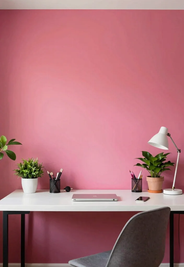 10 Desk Makeover Ideas to Refresh Tired Work Corners 10. A Fresh Coat of Paint 0