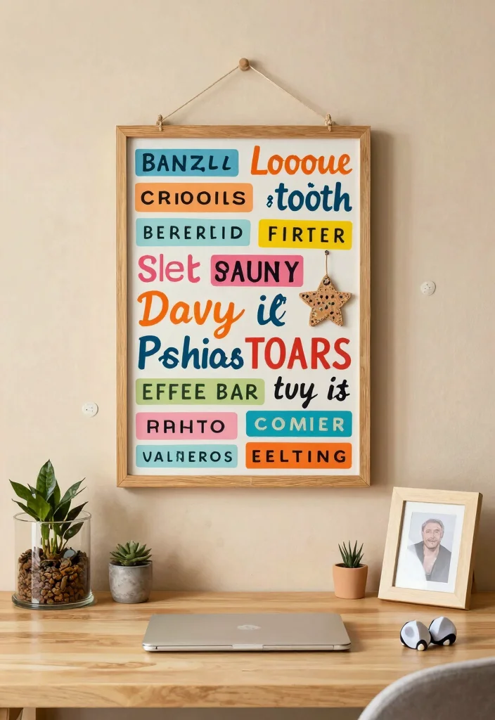 10 Desk Makeover Ideas to Refresh Tired Work Corners 8. Personal Touch with DIY Decor 0