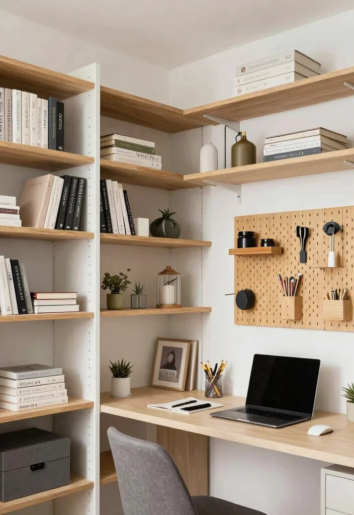 10 Desk in Closet Ideas for Hidden and Quiet Workspaces 6. Vertical Storage Techniques 0