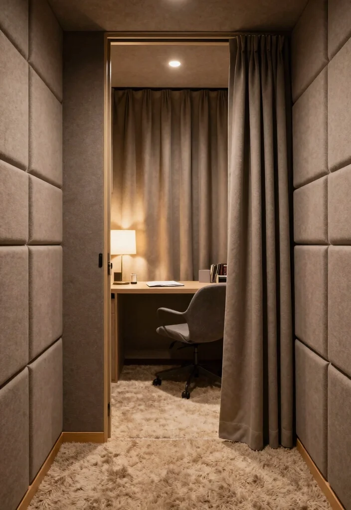 10 Desk in Closet Ideas for Hidden and Quiet Workspaces 9. Soundproofing Your Closet Office 0