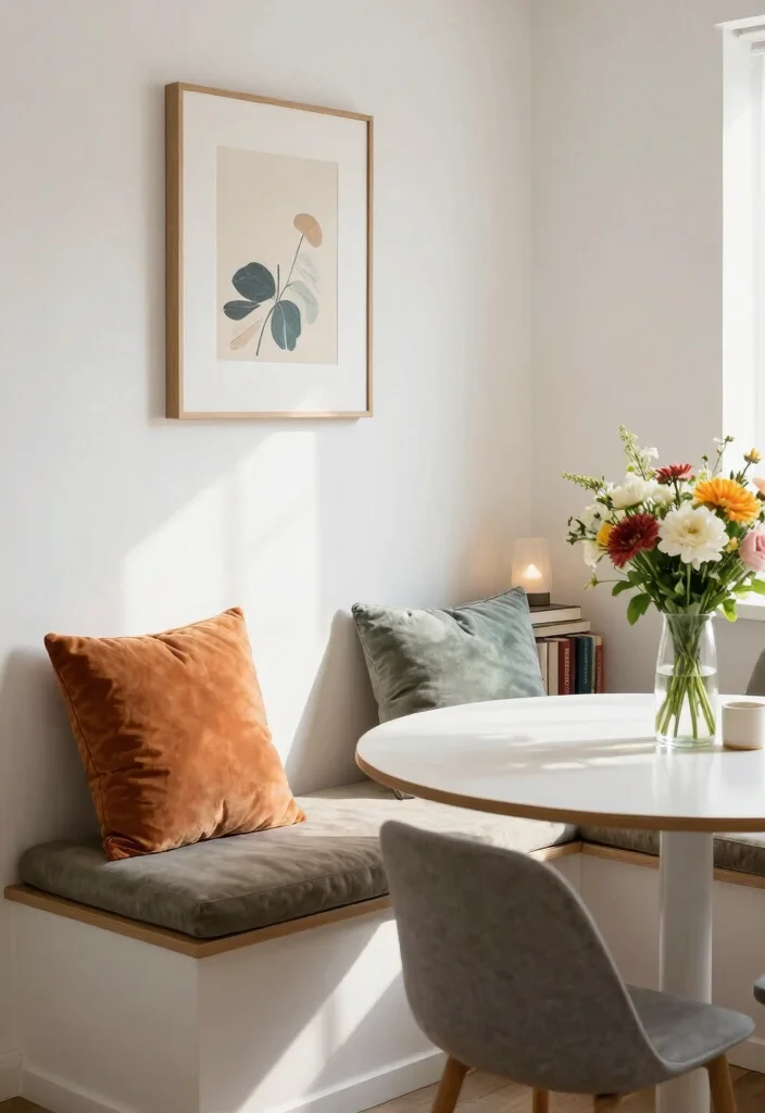 10 Dining Room Corner Ideas to Create Cozy Nooks 1. Built in Bench Seating 0