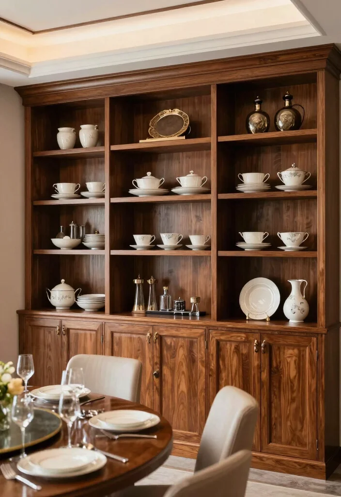 10 Dining Room Wall Ideas for Art and Styled Storage 8. Custom Built Ins for Seamless Design 0