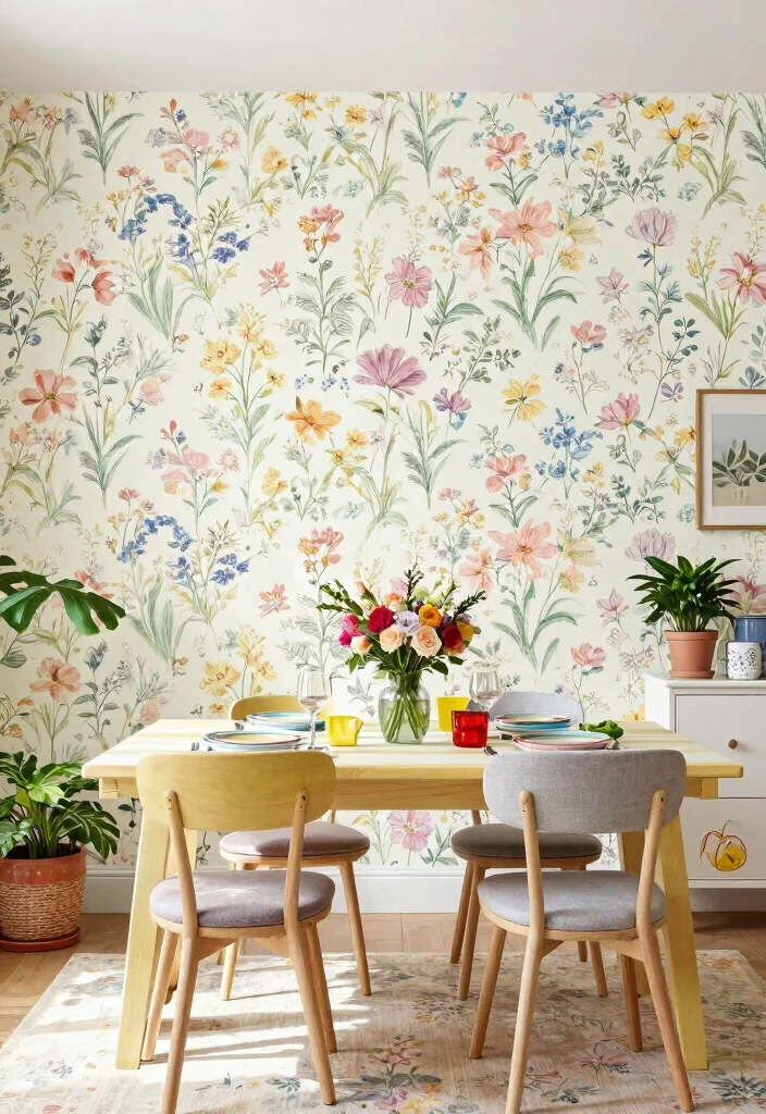 10 Dining Room Wallpaper Ideas That Add Depth and Mood 8. Seasonal Highlights 0