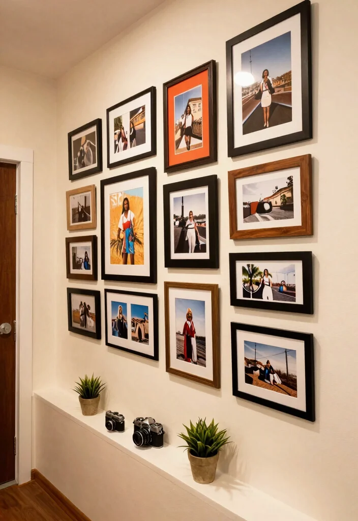 10 End of Hallway Decor Ideas for Subtle Focal Points 1. Create a Gallery Wall 0