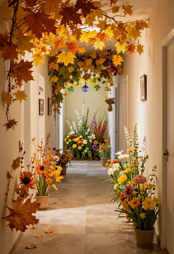 10 End of Hallway Decor Ideas for Subtle Focal Points 10. Seasonal Decor Changes 0