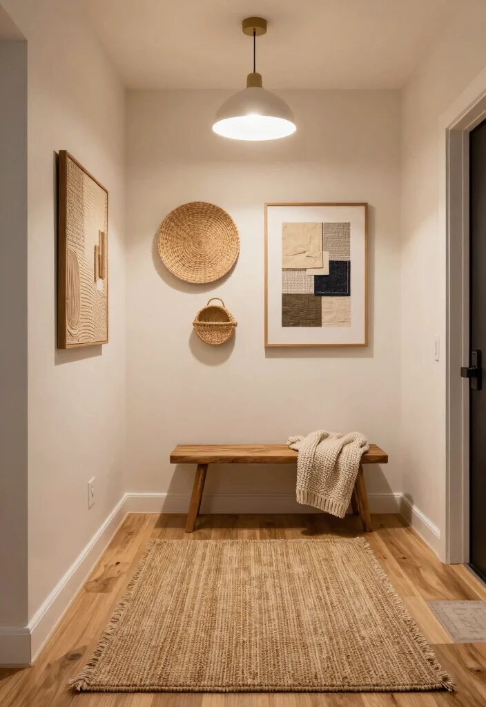 10 Entry Hallway Ideas That Feel Inviting from the First Step 3. Cozy Textures 0
