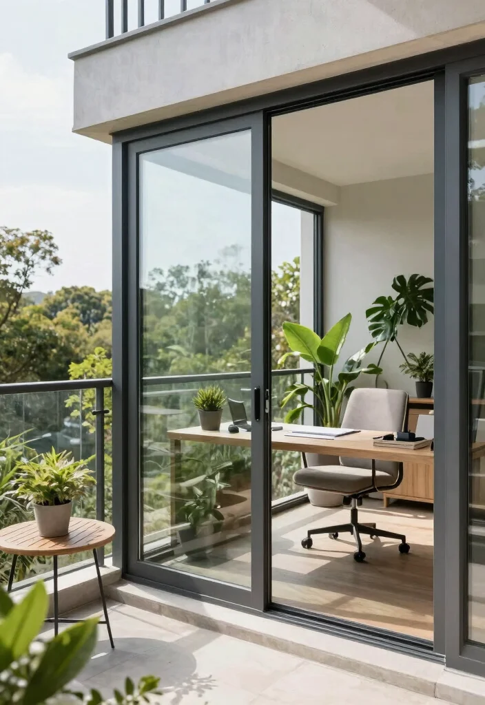 10 Glass Balcony Ideas for Light Filled Modern Homes 5. Multi functional Glass Spaces 0