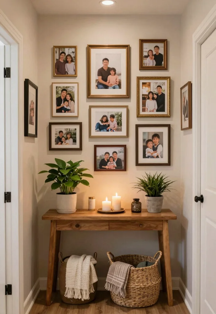 10 Hallway Entry Ideas for Small and Narrow Homes 6. Homely Touches with Personal Decor 0