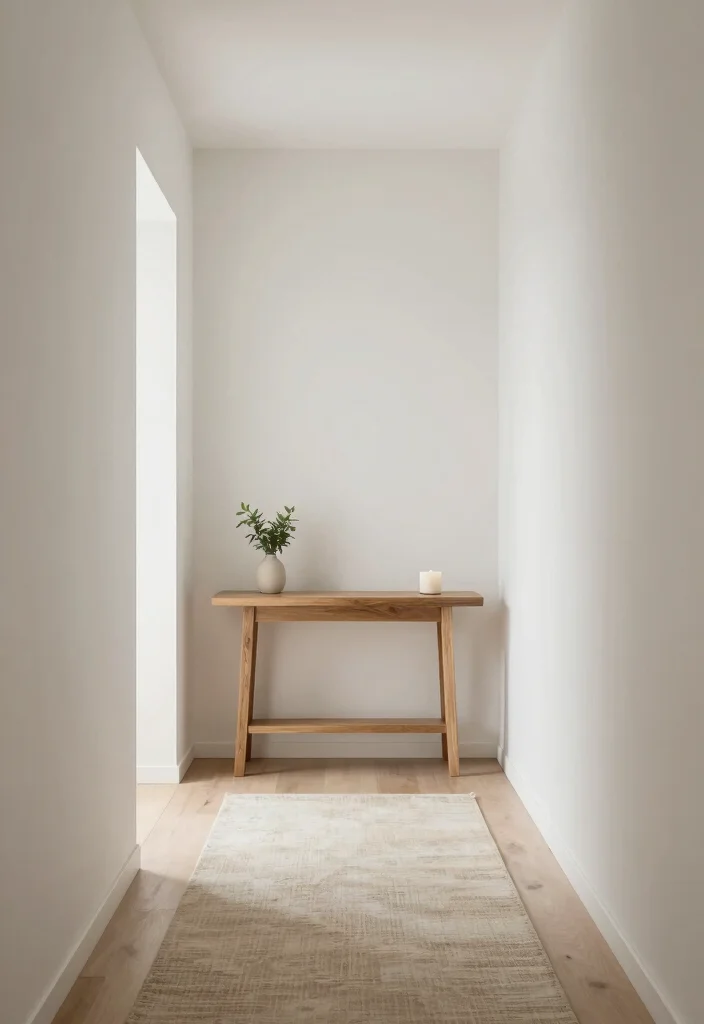 10 Hallway Entry Ideas for Small and Narrow Homes 9. Minimalist Design Approach 0