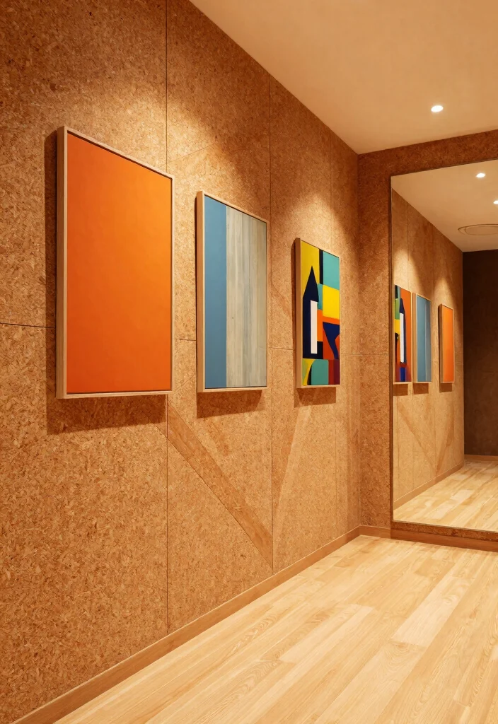 10 Hallway Panelling Ideas for Texture and Character 3. Cork Panels for Acoustic Comfort 0