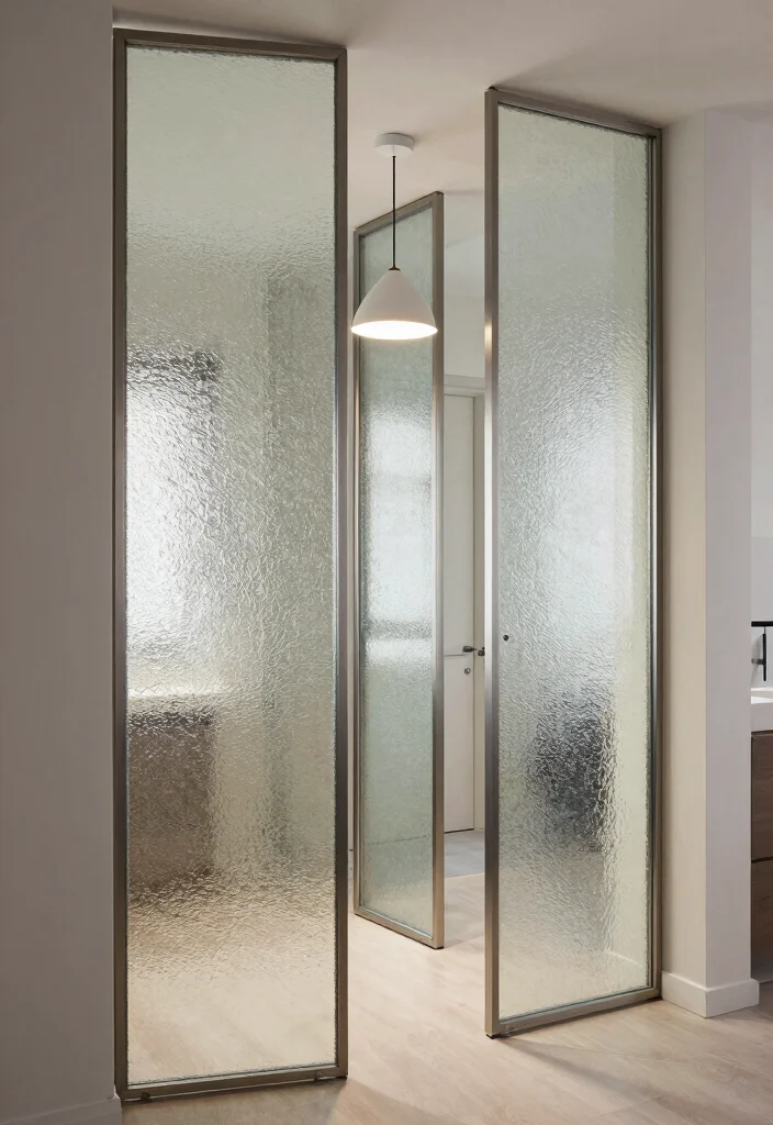 10 Hallway Panelling Ideas for Texture and Character 5. Recycled Glass Panels 0