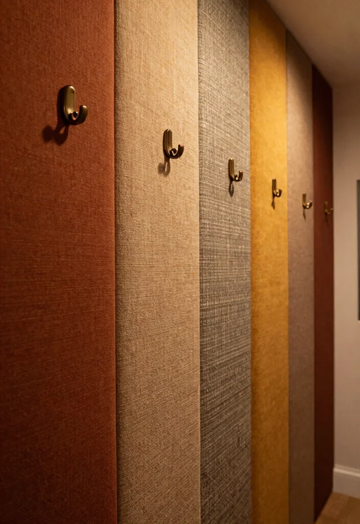 10 Hallway Panelling Ideas for Texture and Character 6. Textured Fabric Panels 0