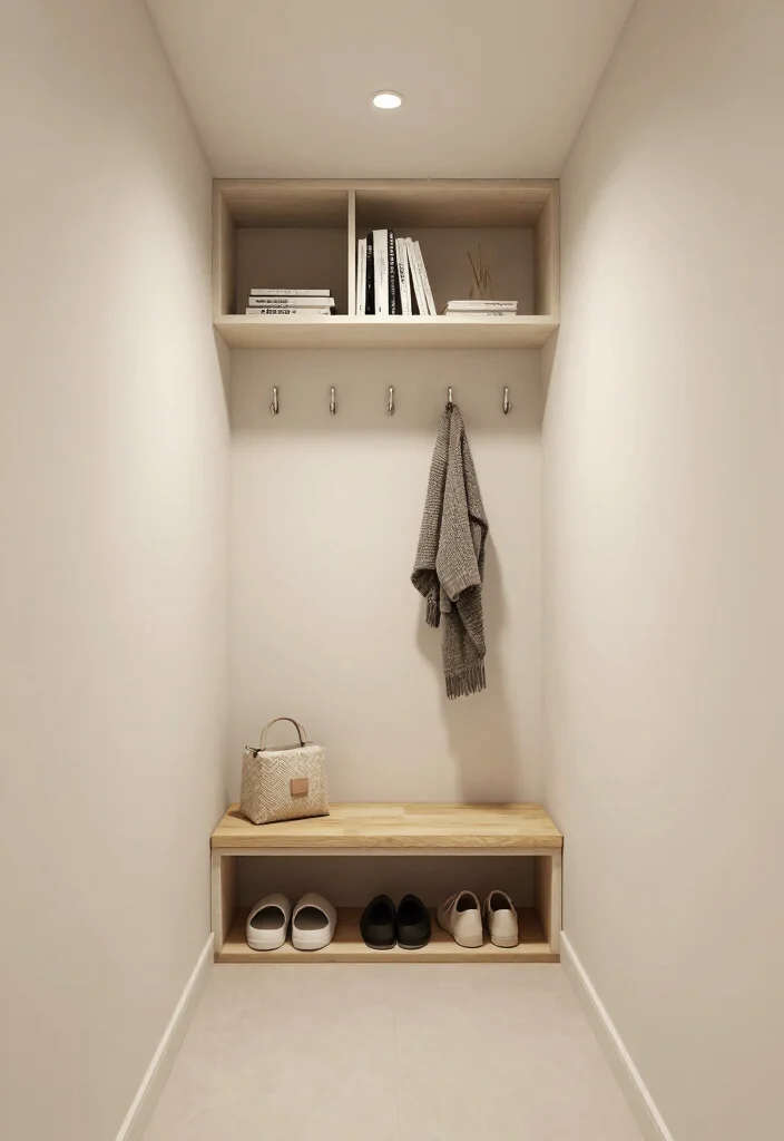 10 Long Entry Hallway Ideas with Balanced Styling 9. Smart Space Solutions 0