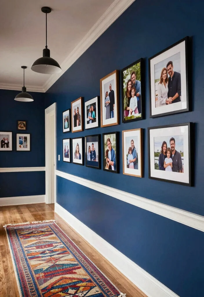 10 Long Hallway Ideas That Avoid the Tunnel Look 1. Bold Paint Colors 0