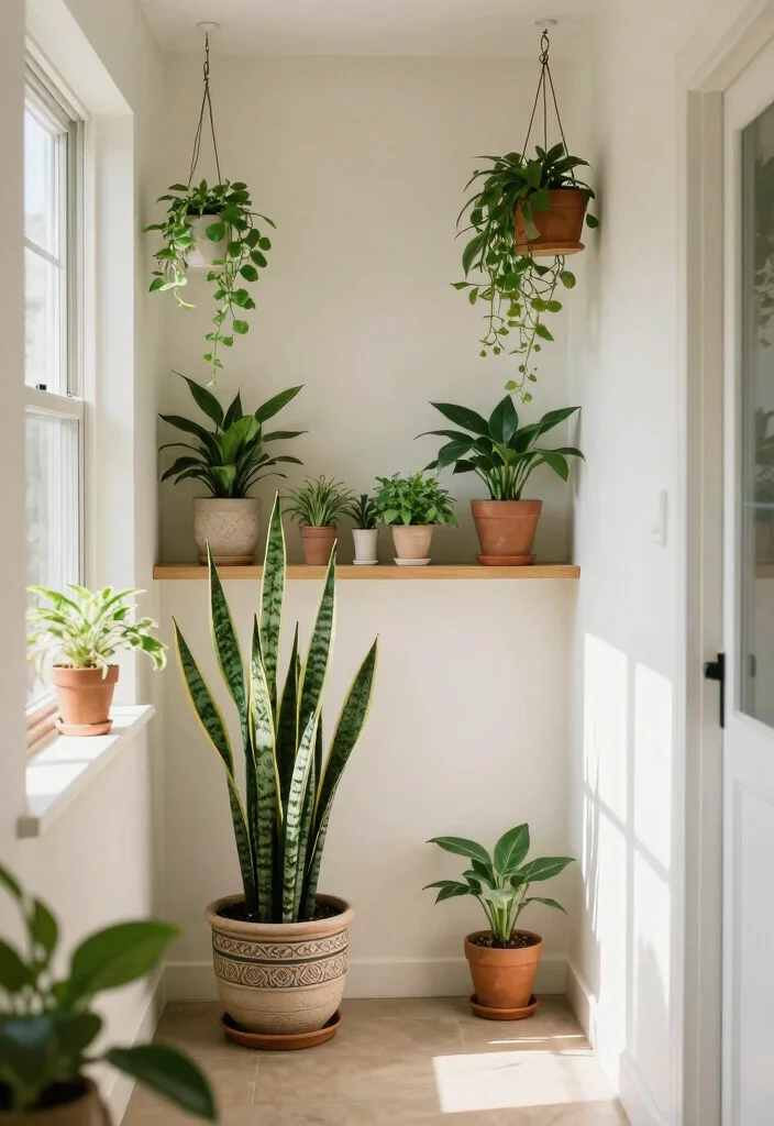 10 Long Hallway Ideas That Avoid the Tunnel Look 6. Indoor Plants 0