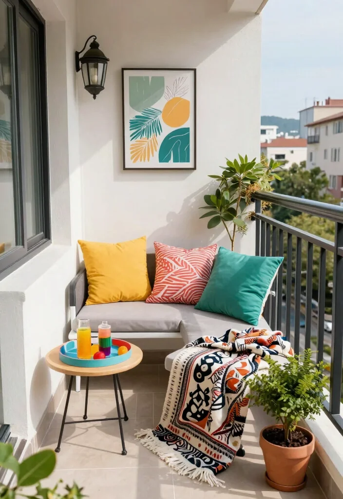 10 Mini Balcony Ideas That Still Feel Warm and Intentional 10. Outdoor Accessories 0