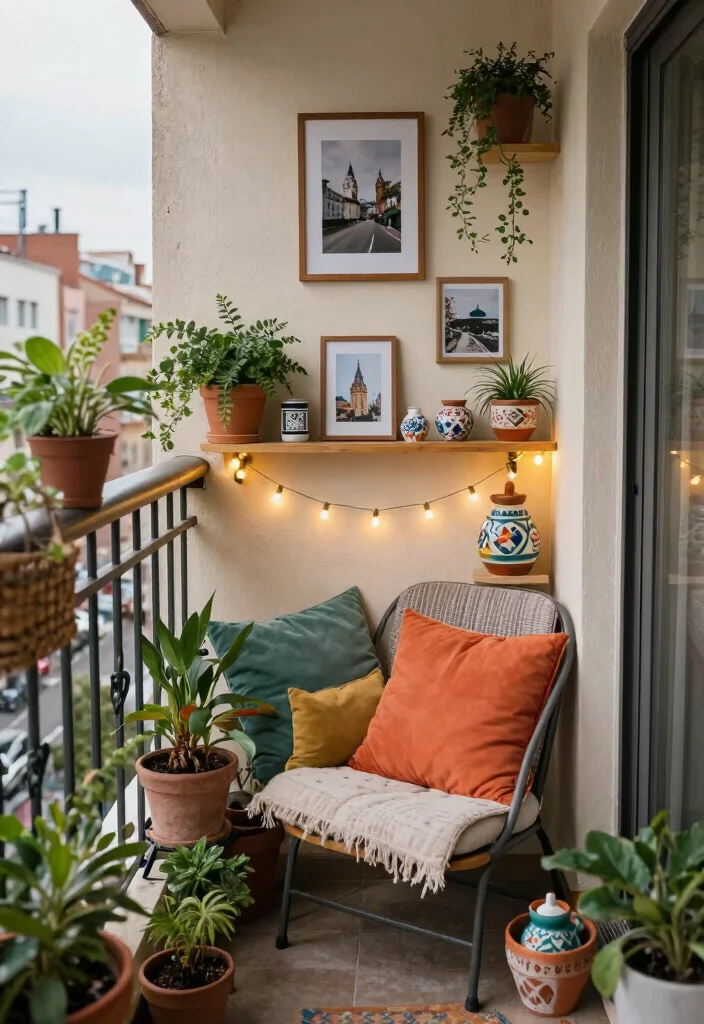 10 Small Apartment Balcony Ideas That Feel Calm and Inviting 8. Personal Touches 0
