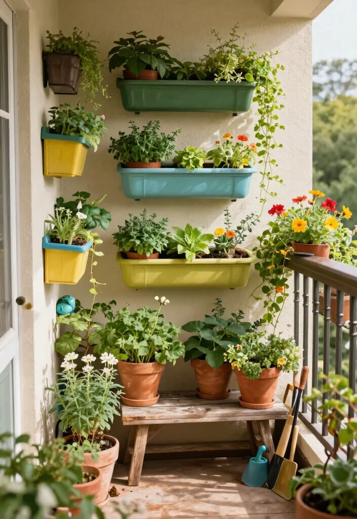 10 Small Balcony Decorating Ideas That Feel Intentional Not Crowded 1. Vertical Gardens 0