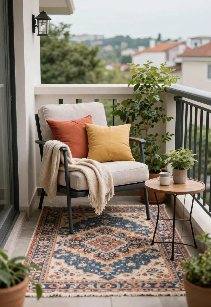 10 Small Balcony Decorating Ideas That Feel Intentional Not Crowded 7. Cozy Nook Creation 0