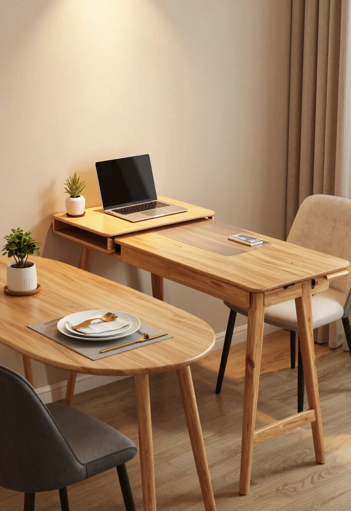 10 Small Desk Ideas That Fit Beautifully in Tight Rooms 4. Multi Functional Desks The Best of Both Worlds 0