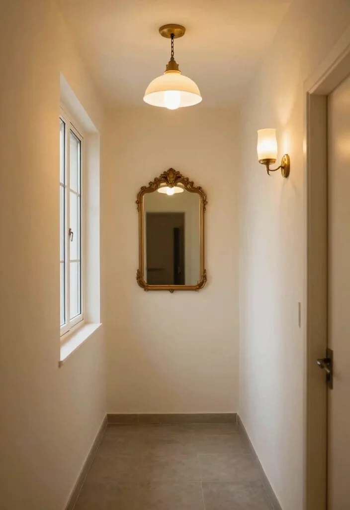 10 Small Hallway Ideas That Feel Light and Welcoming 4. Bright Hallway Lighting 0