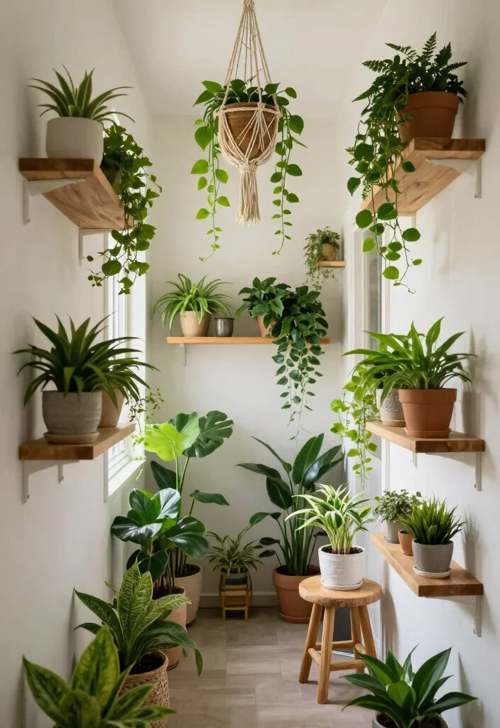 10 Small Hallway Ideas That Feel Light and Welcoming 7. Greenery and Natural Elements 0