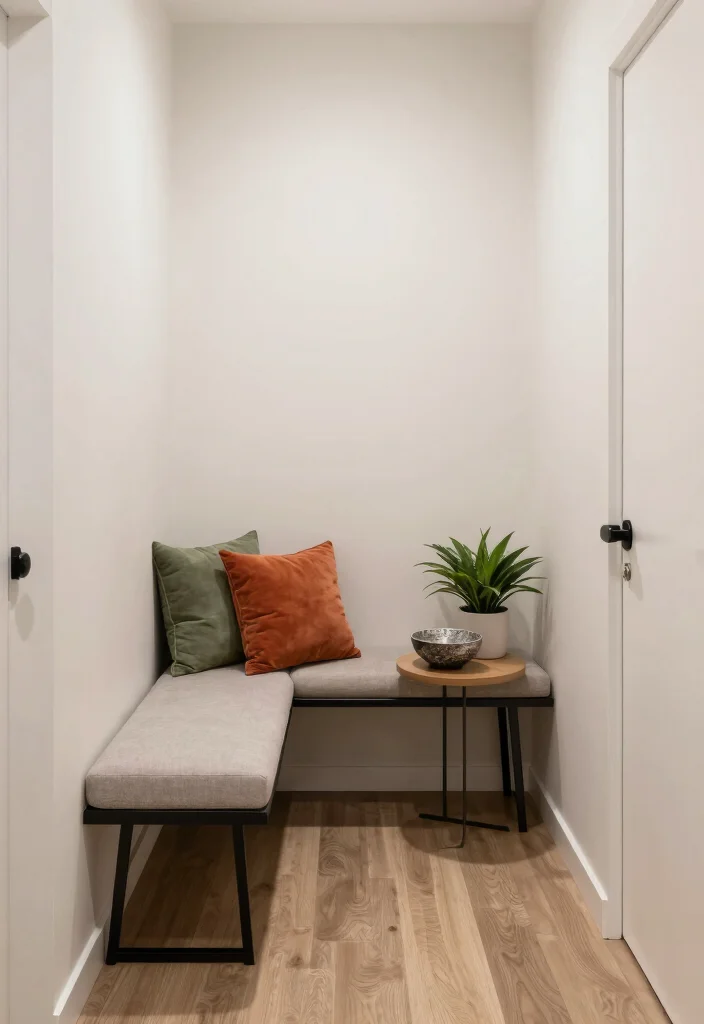 10 Small Hallway Ideas That Feel Light and Welcoming 9. Stylish Furniture Arrangements 0