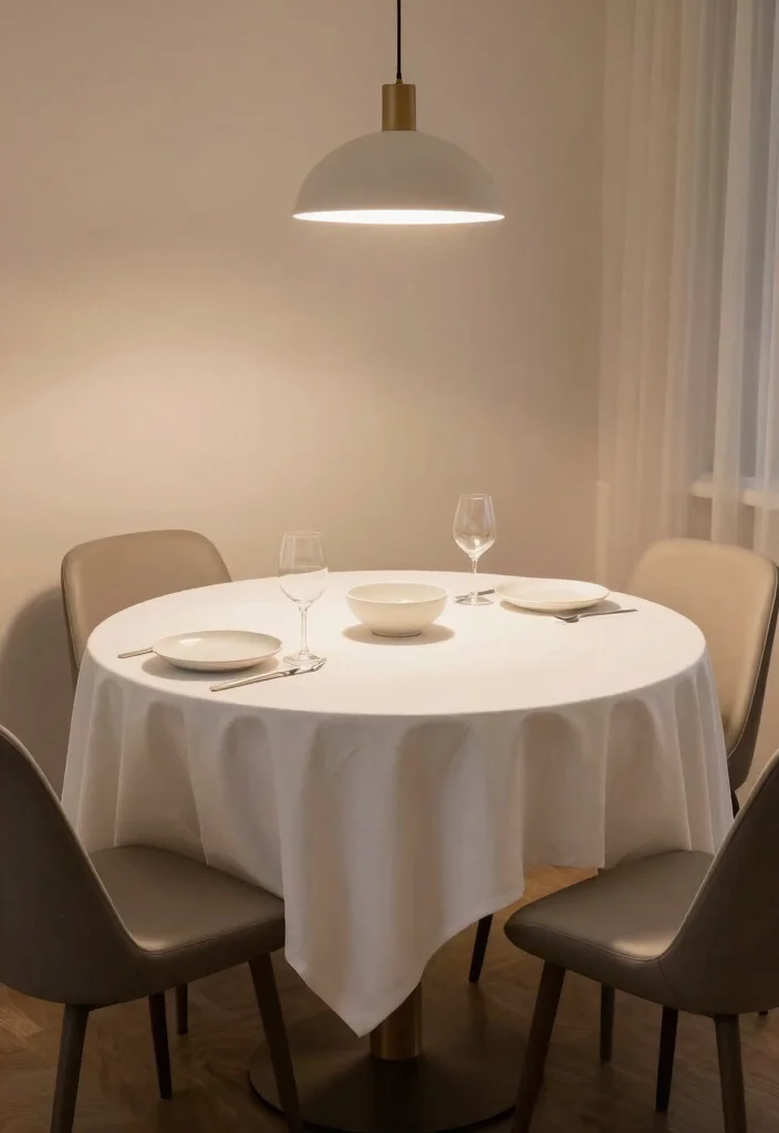 10 Tiny Dining Room Ideas for Apartments and Small Homes 4. Go Circular with Your Table 0