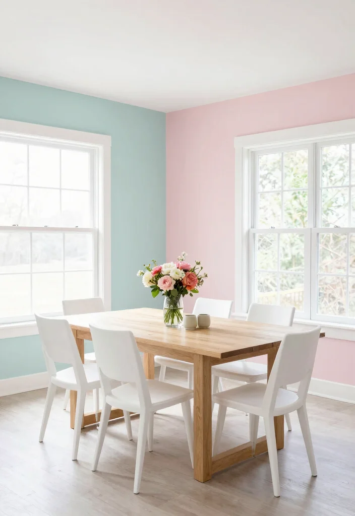 10 Tiny Dining Room Ideas for Apartments and Small Homes 6. Bright and Light Colors 0