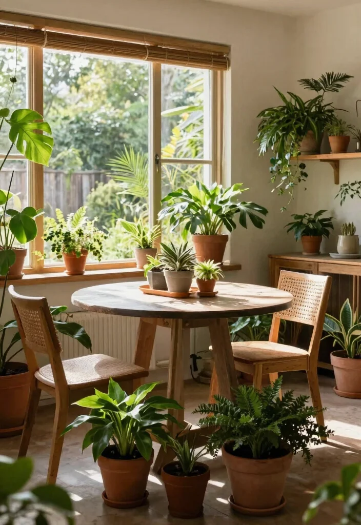 10 Tiny Dining Room Ideas for Apartments and Small Homes 8. Outdoor Inspired Decor 0