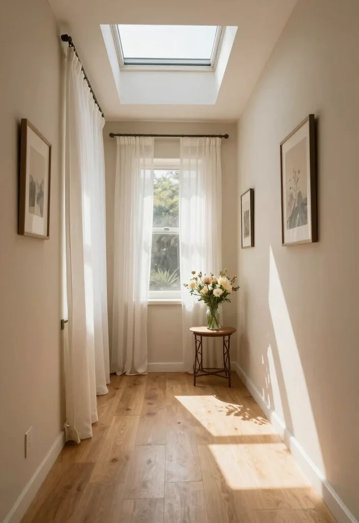 10 Upstairs Hallway Ideas with Soft Lighting and Flow 4. Natural Light Enhancement 0