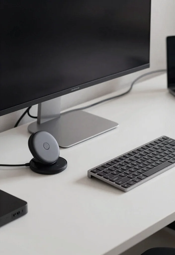 12 Aesthetic Desk Ideas with Calm Visual Balance 11. Tech Savvy Setup 0