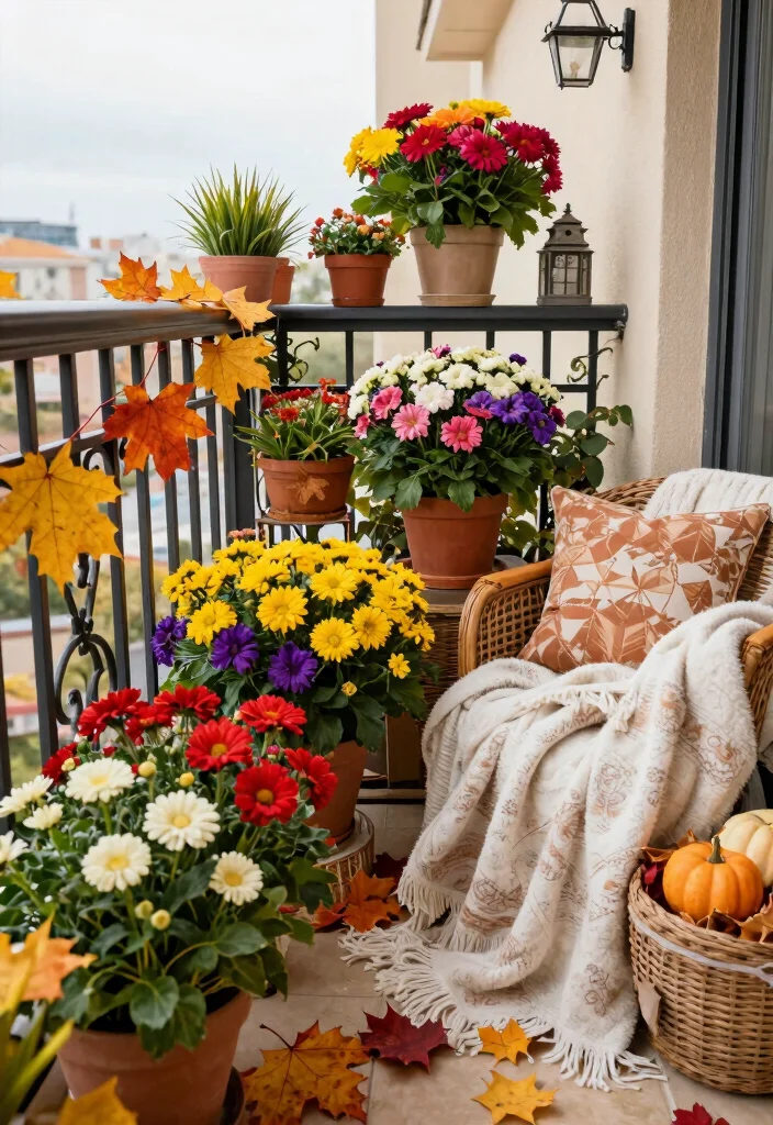 12 Balcony Decor Ideas with Textiles Plants and Soft Lighting 11. Seasonal Decor Changes 0
