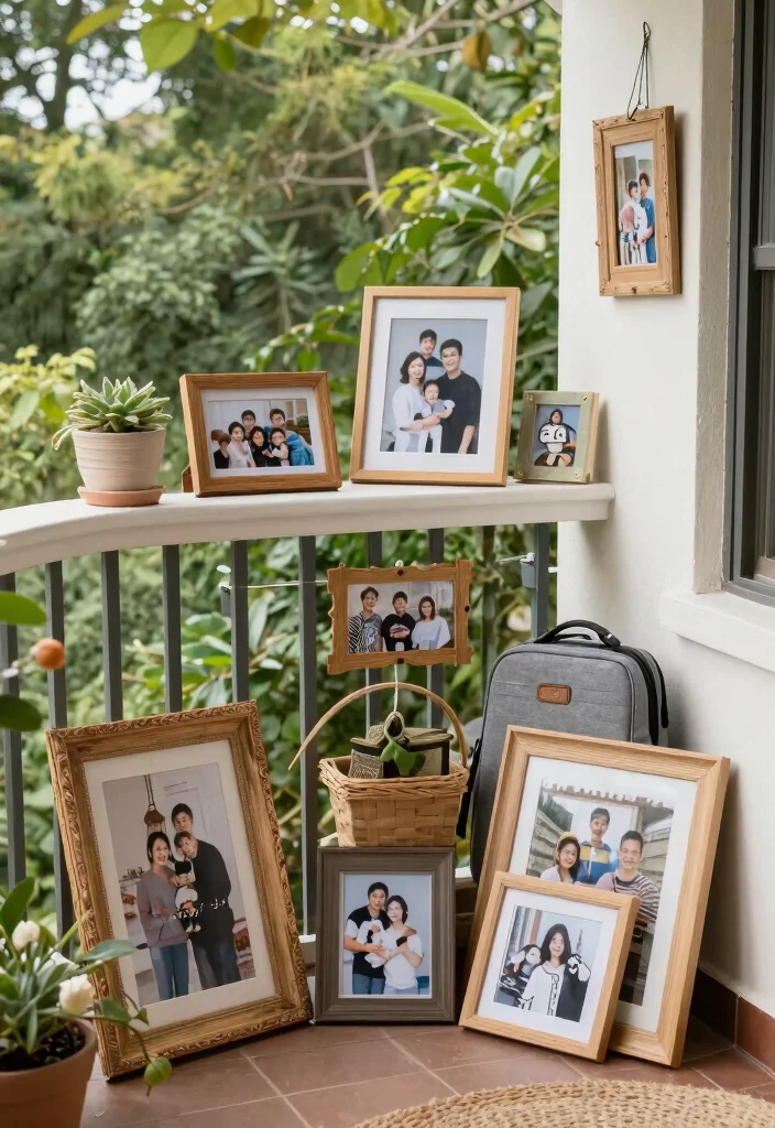 12 Balcony Decor Ideas with Textiles Plants and Soft Lighting 12. Personalized Touches 0