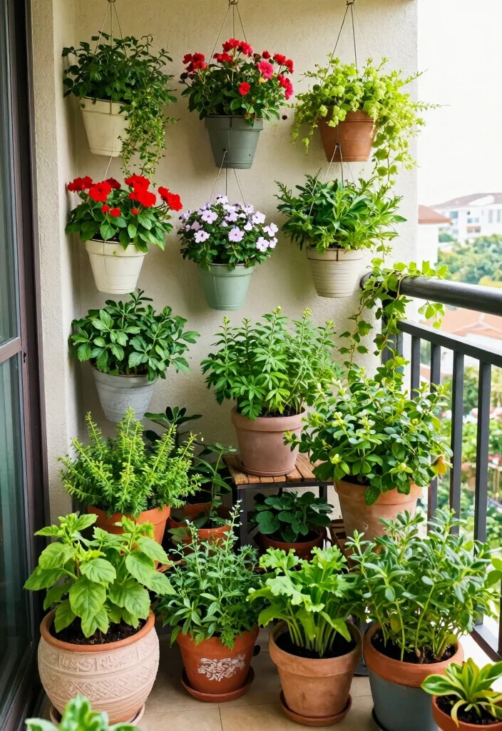 12 Balcony Decor Ideas with Textiles Plants and Soft Lighting 2. Lush Green Plant Life 0