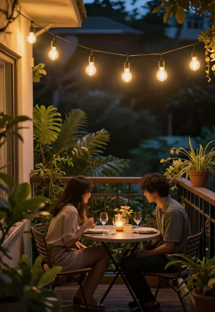 12 Balcony Lighting Ideas for Soft Nights and Golden Hour Vibes 8. Vintage Bulb String Lights 0