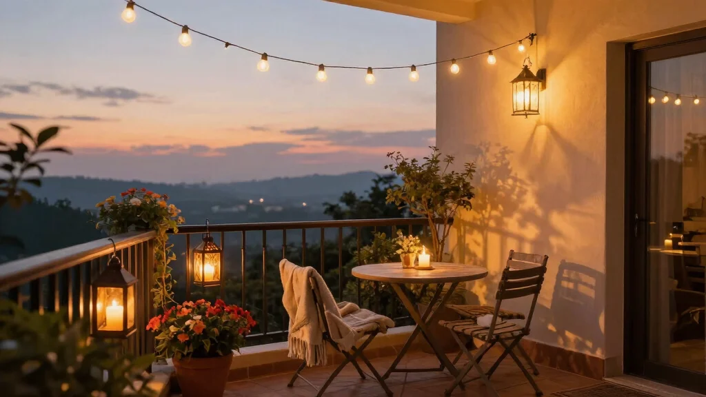 12 Balcony Lighting Ideas for Soft Nights and Golden Hour Vibes