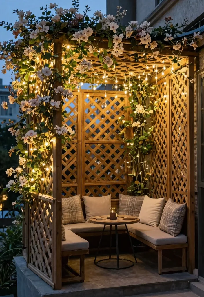 12 Balcony Privacy Ideas to Create a Calm Hidden Retreat 8. Lattice Panels 0