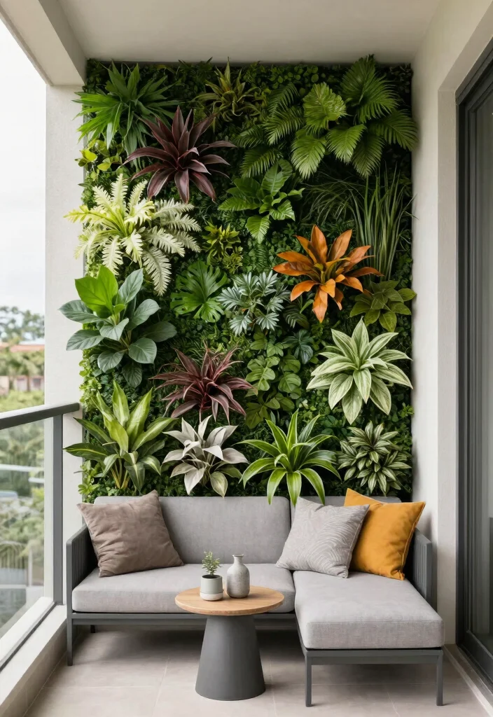 12 Balcony Privacy Ideas to Create a Calm Hidden Retreat 9. Green Wall Panels 0