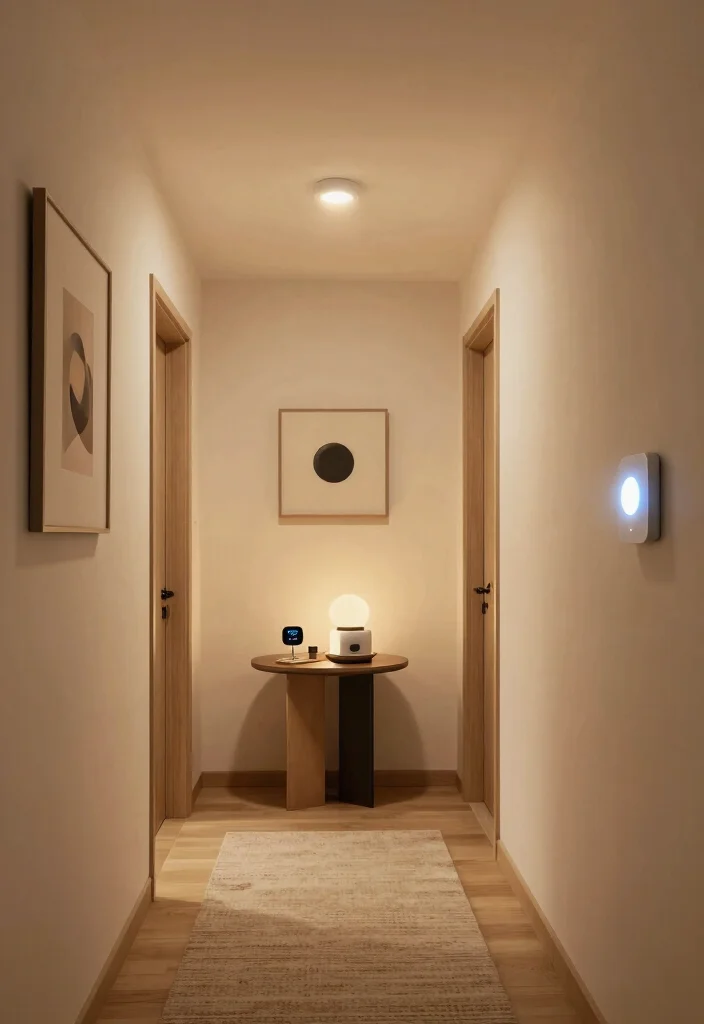 12 Ceiling Hallway Lighting Ideas That Brighten the Path 11. Smart Dimmer Systems 0