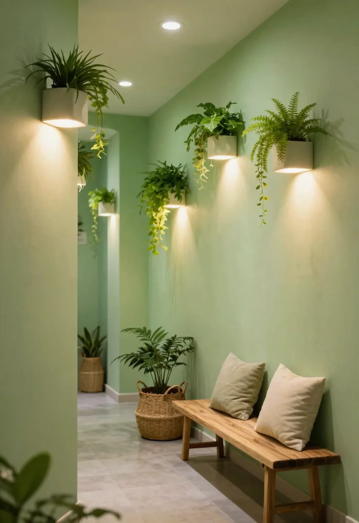12 Ceiling Hallway Lighting Ideas That Brighten the Path 5. Biophilic Design Lights 0